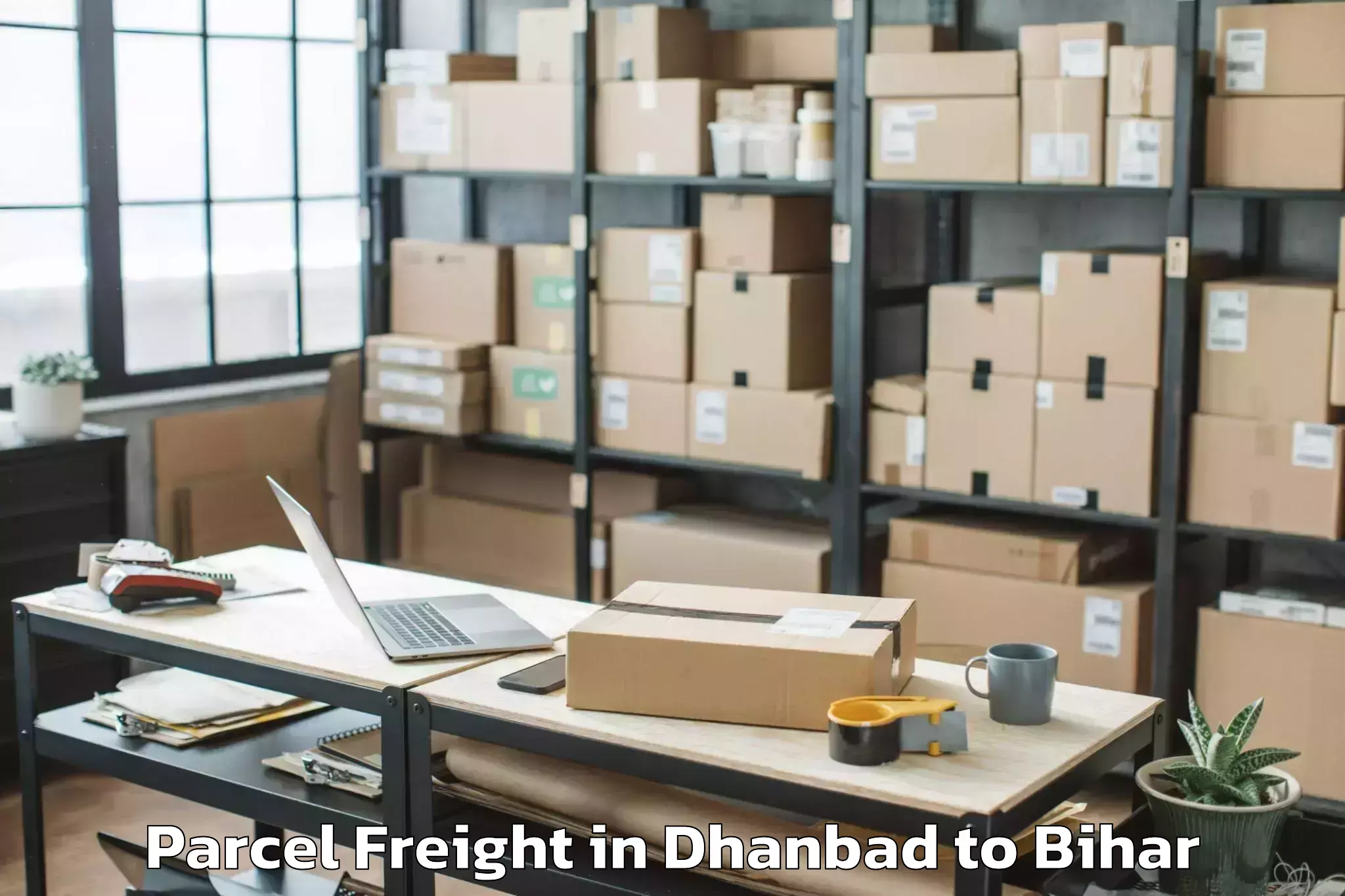 Leading Dhanbad to Lakhisarai Parcel Freight Provider